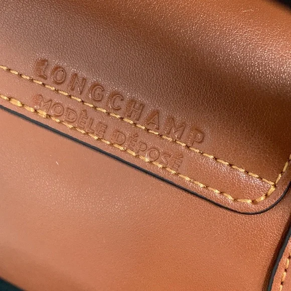 Longchamp Mini Le Pliage Leather Top Handle Bag - Picture 6 of 8